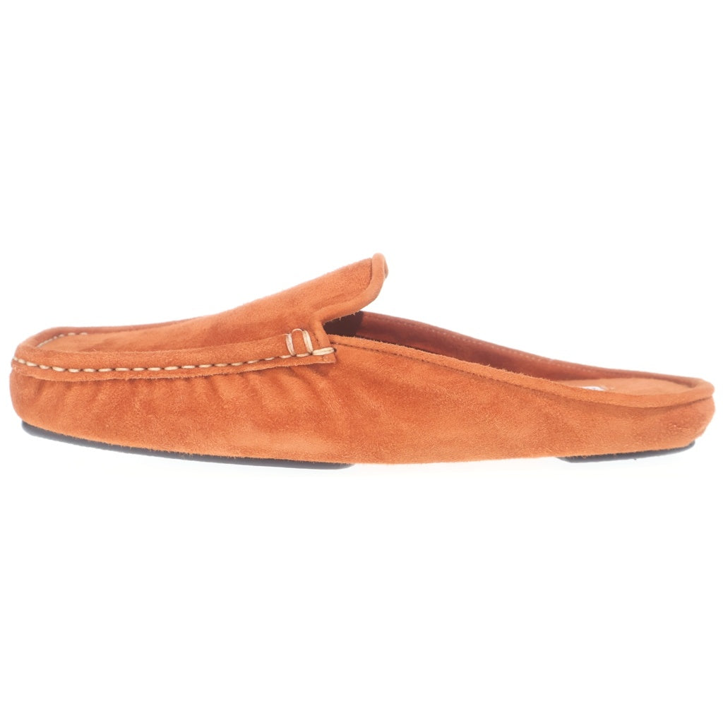 HERMES(エルメス) モカシン スエード スリッパ フラットシューズ スリッポン ルームシューズ #36 ブラウン レディース