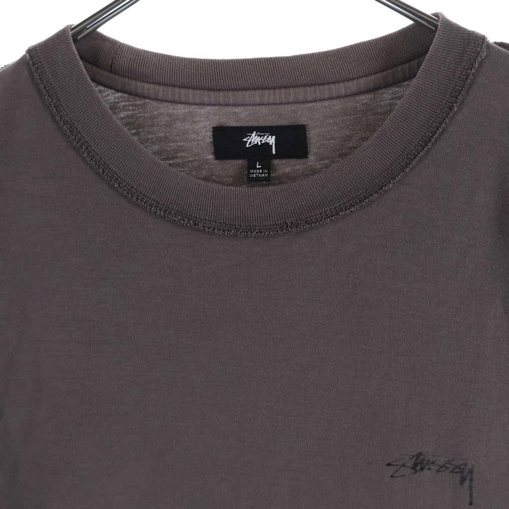 STUSSY(ステューシー) レイジーTシャツ ブラウン #L 1140283