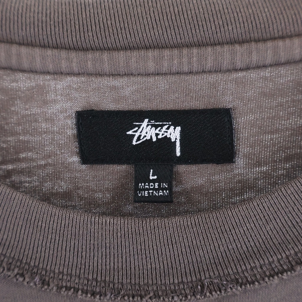 STUSSY(ステューシー) レイジーTシャツ ブラウン #L 1140283
