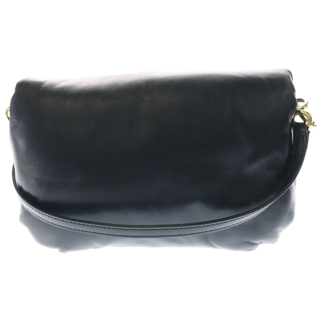 LOEWE(ロエベ) アナグラム パファーゴヤ ミニ ショルダーバッグ ブラック レザー ゴールド金具 レディース