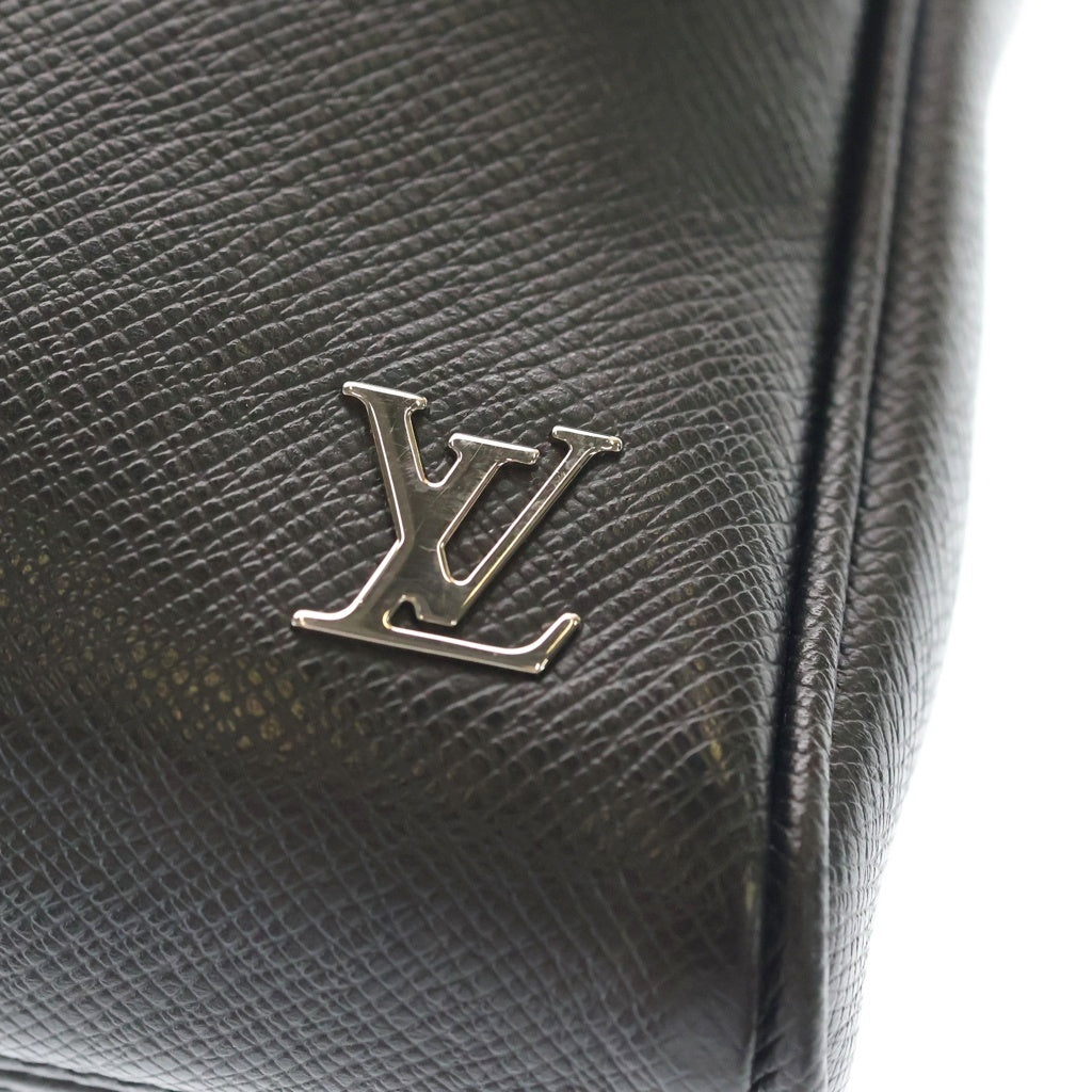 LOUIS VUITTON(ルイヴィトン) タイガ アレックス・メッセンジャー ショルダーバッグ ブラック レザー M30260 シルバー金具 レディース