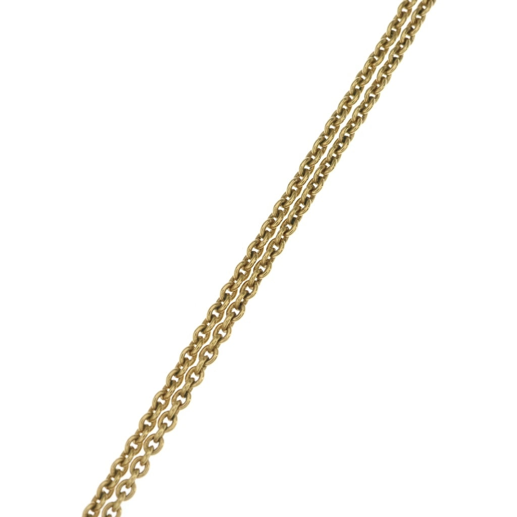LOUIS VUITTON(ルイヴィトン) LVアイコニック ロゴラインストーン ペンダント ネックレス チェーン GP M00596 レディース