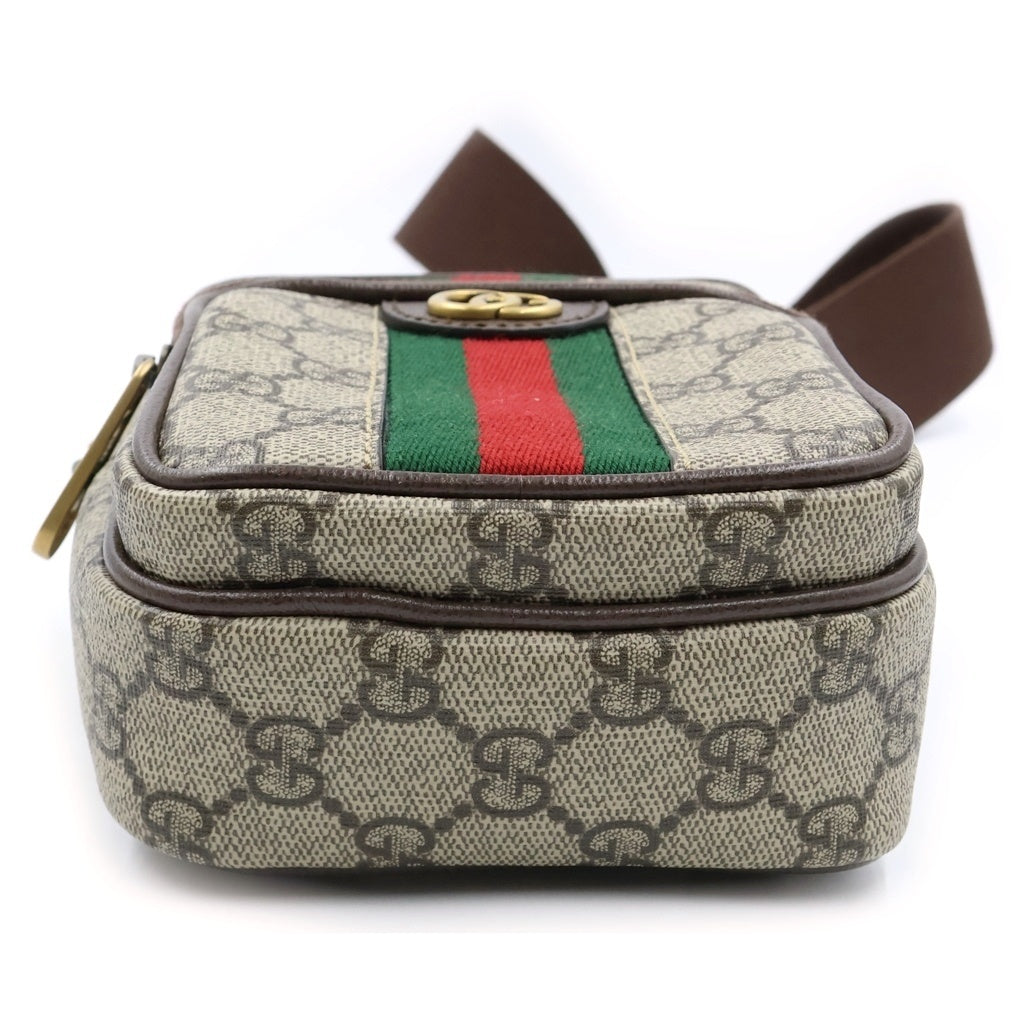 GUCCI(グッチ) GGスプリーム オフィディア ショルダーバッグ シェリーライン ゴールド金具 ブラウン 752565 レディース