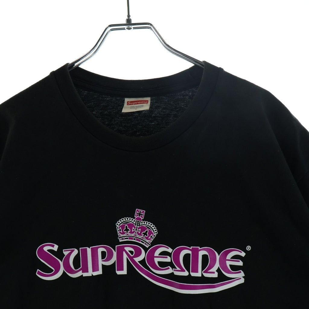 SUPREME(シュプリーム) クラウンTシャツ 半袖 ブラック コットン