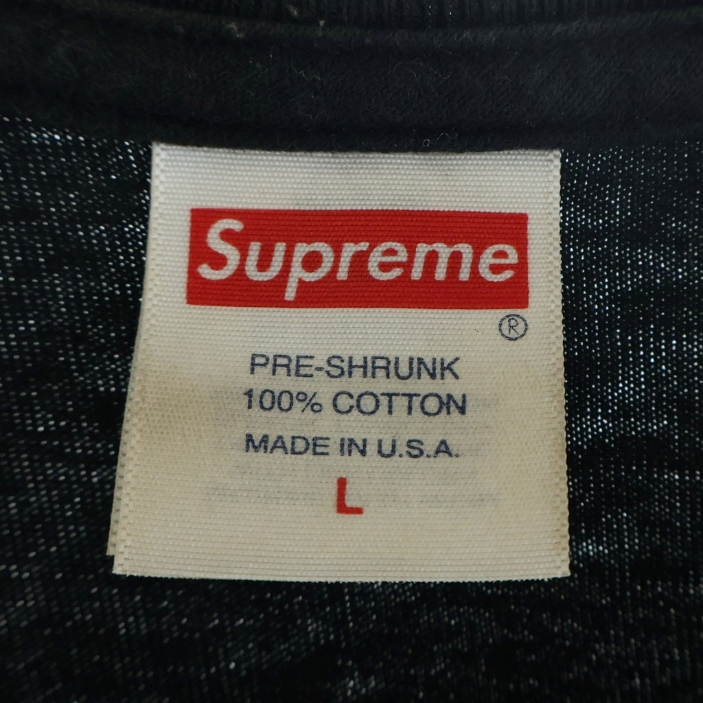 SUPREME(シュプリーム) クラウンTシャツ 半袖 ブラック コットン