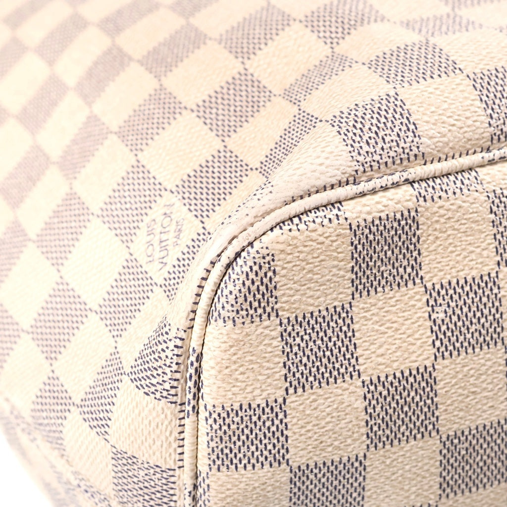 LOUIS VUITTON(ルイヴィトン) ネヴァーフルMM ダミエ ハンドバッグ トートバッグ アイボリー レザー×PVC N51107 ゴールド金具 レディース