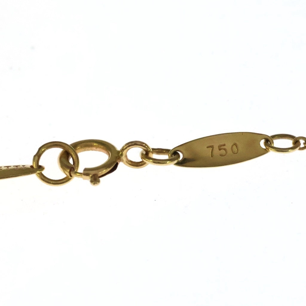 TIFFANY & Co.(ティファニー) エルサペレッティ オープンハート 5Pダイヤ ネックレス ペンダント チェーン イエローゴールド Au750YG レディース