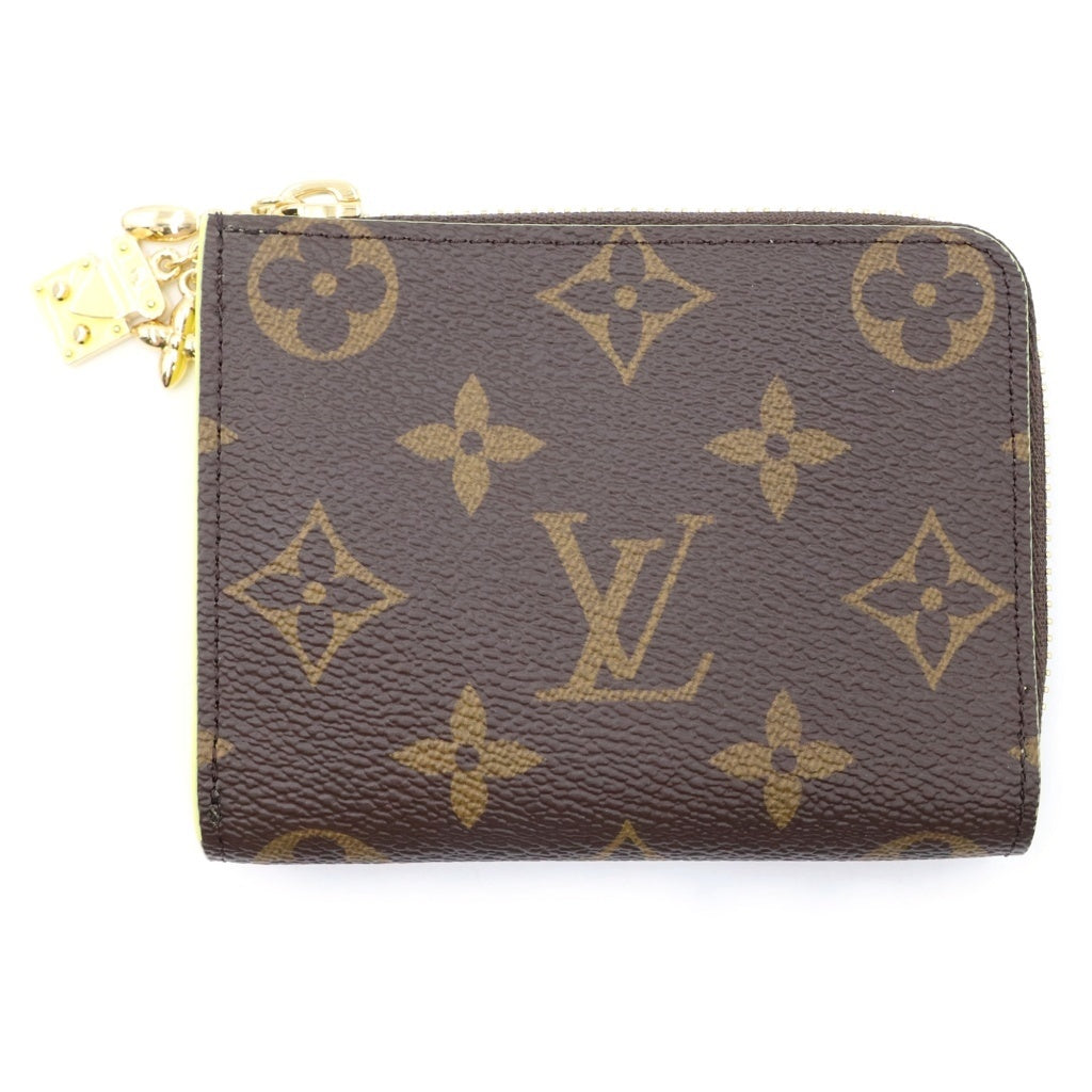 LOUIS VUITTON(ルイヴィトン) モノグラム ポルトフォイユ ノア コンパクト ウォレット 二つ折り財布 ブラウン×ライトイエロー レザー×PVC M29789 ゴールド金具 レディース