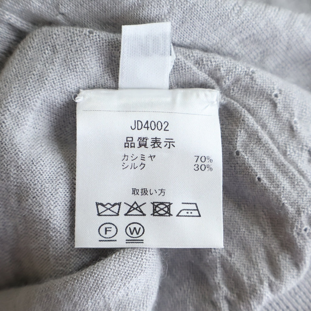 Cruciani(クルチアーニ) カシミヤ×シルク ニット 長袖 カーディガン #40 グレー レディース