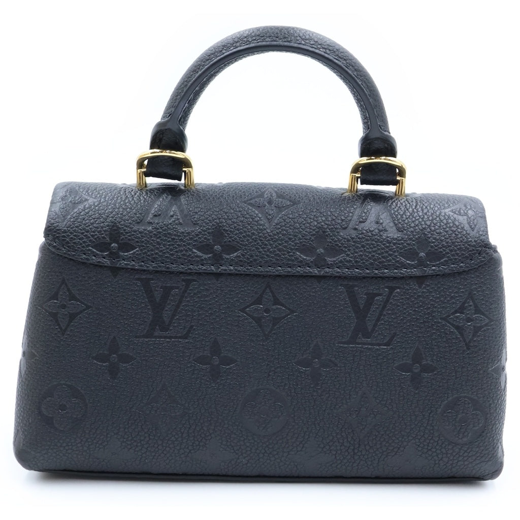 LOUIS VUITTON(ルイヴィトン) モノグラムアンプラント ナノマドレーヌ ハンドバッグ ショルダーバッグ ブラック レザー M12144 レディース