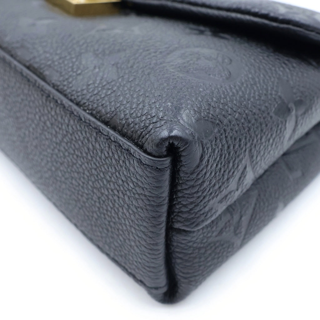 LOUIS VUITTON(ルイヴィトン) モノグラムアンプラント ナノマドレーヌ ハンドバッグ ショルダーバッグ ブラック レザー M12144 レディース
