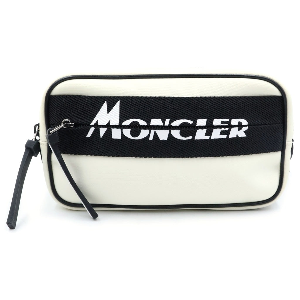 MONCLER(モンクレール) ウエストバック ボディバック ロゴ ホワイト/ブラック F109A5M70110