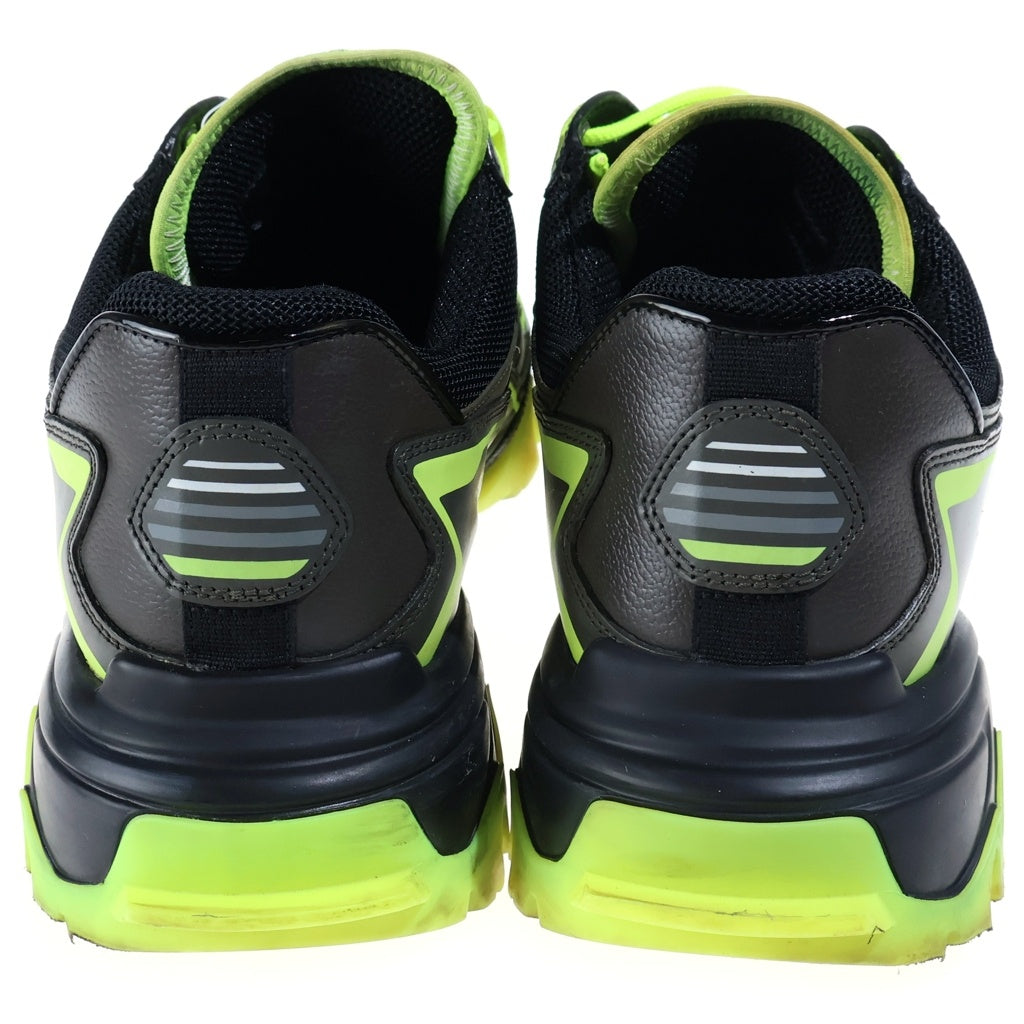 VALENTINO(ヴァレンティノ) ガラバーニ ダッドシューズ ハイカットスニーカー ブラック×ネオンイエロー #43