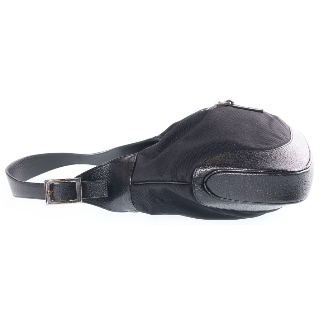 GUCCI(グッチ) ジャッキー ワンショルダーバッグ ハンドバッグ ブラック ナイロン×レザー 0013306 3444 シルバー金具 レディース