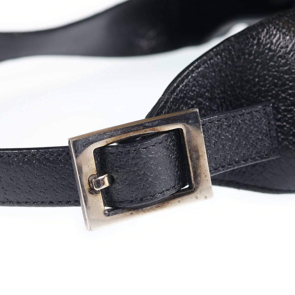 GUCCI(グッチ) ジャッキー ワンショルダーバッグ ハンドバッグ ブラック ナイロン×レザー 0013306 3444 シルバー金具 レディース