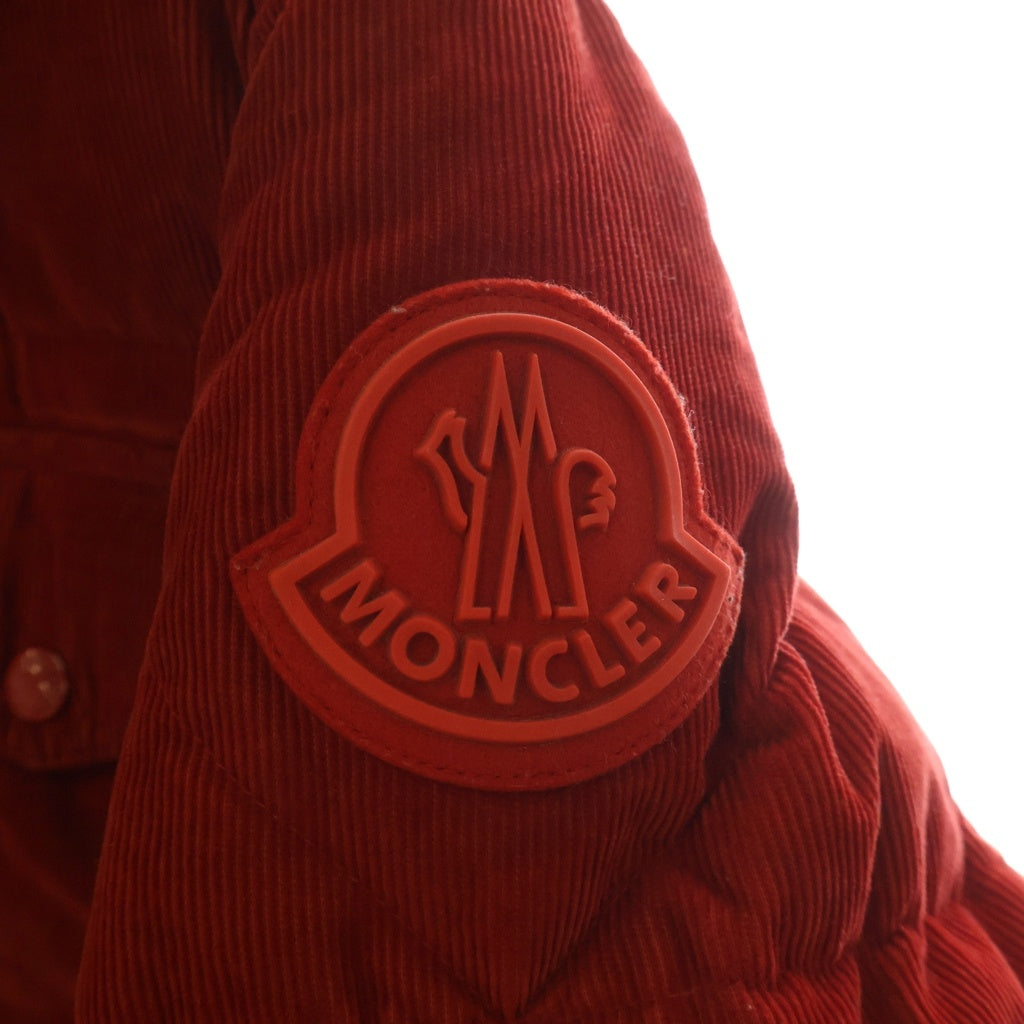MONCLER(モンクレール) コーデュロイ ポケット ダウンジャケット レッド #1
