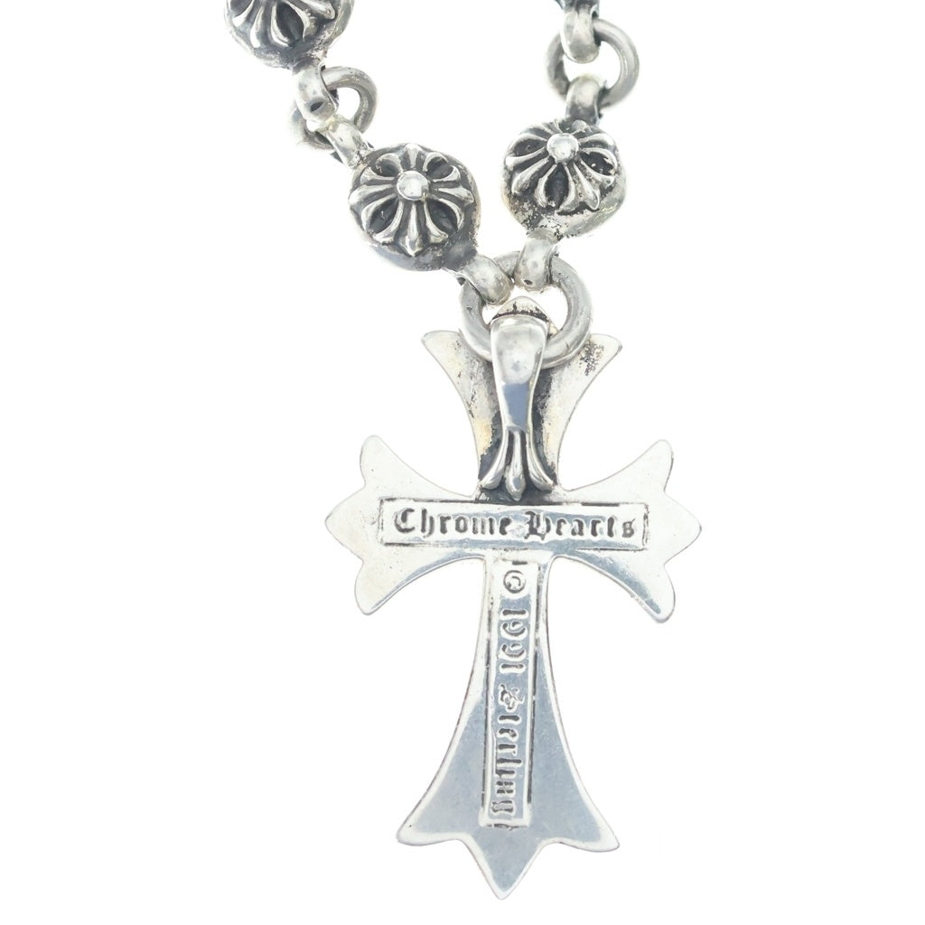 CHROME HEARTS(クロムハーツ) #1 CRSBL CHN SML CH CRS クロスボールチェーン スモールCHクロス ネックレス シルバー BCA193