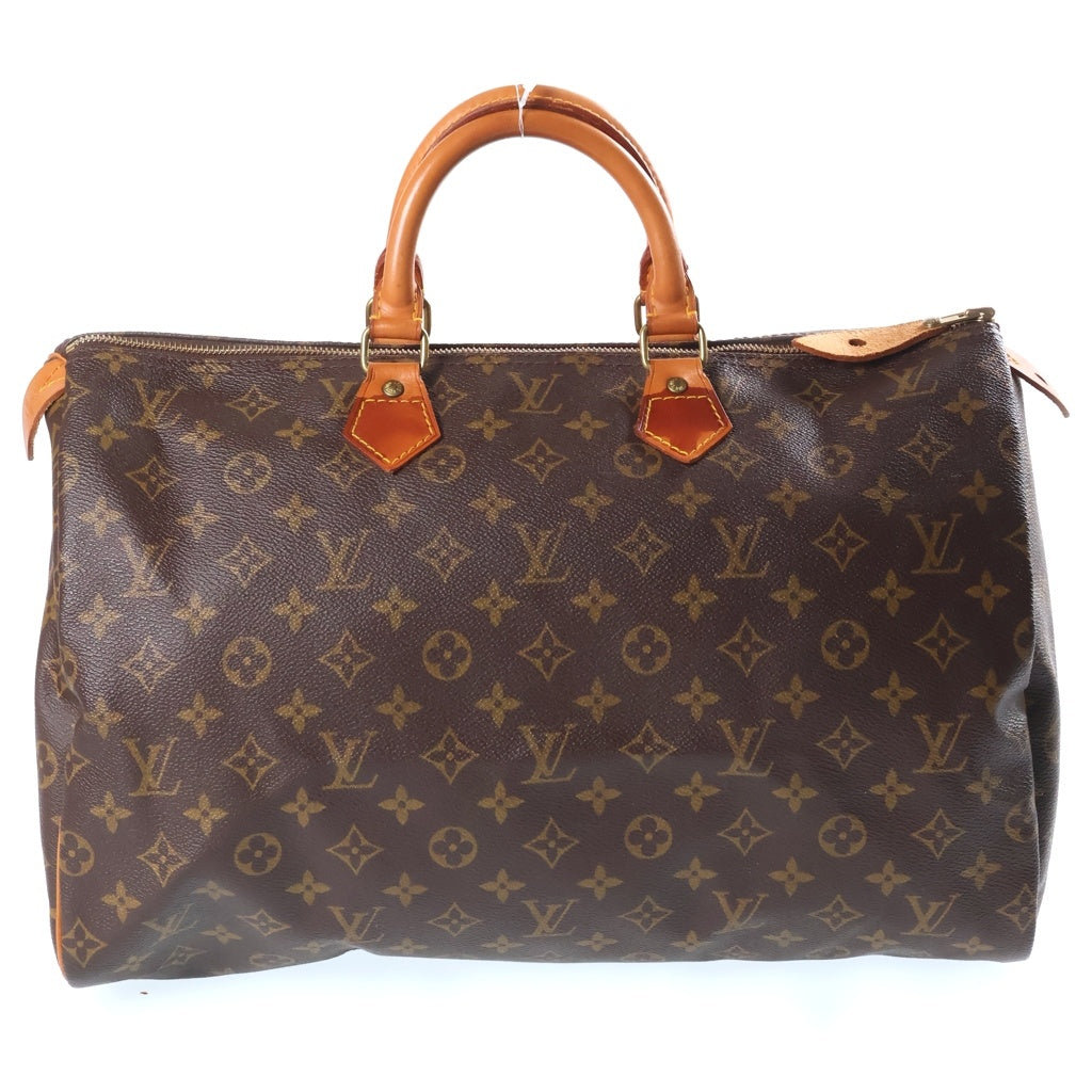 LOUIS VUITTON(ルイヴィトン) モノグラム スピーディ40 ハンド ボストンバッグ PVC レザー ブラウン M41522 レディース