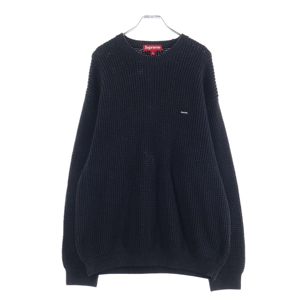 SUPREME(シュプリーム) 26SS Melange Rib Knit Sweater メランジ リブ クルーネック ニットセーター ブラック