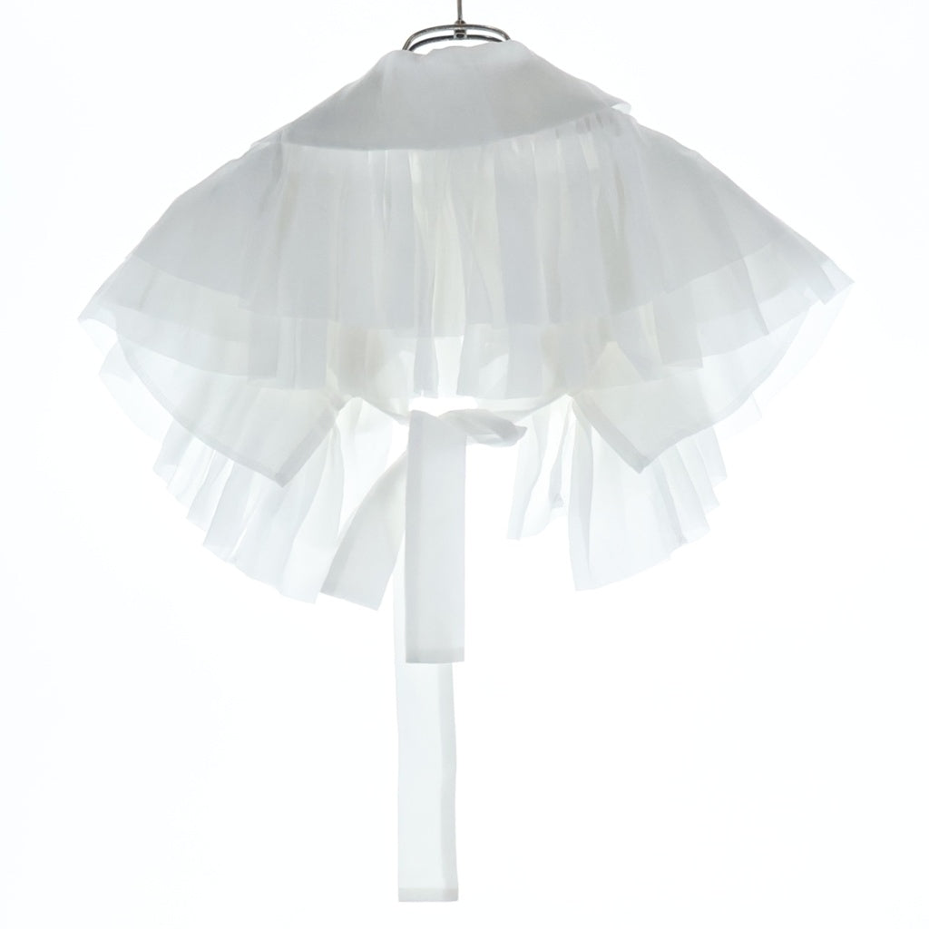 COMME des GARCONS COMME des GARCONS(コムデギャルソンコムデギャルソン) 24AW 丸襟 つけ襟 ポリエステル フリルカラー ホワイト RN-K803 レディース