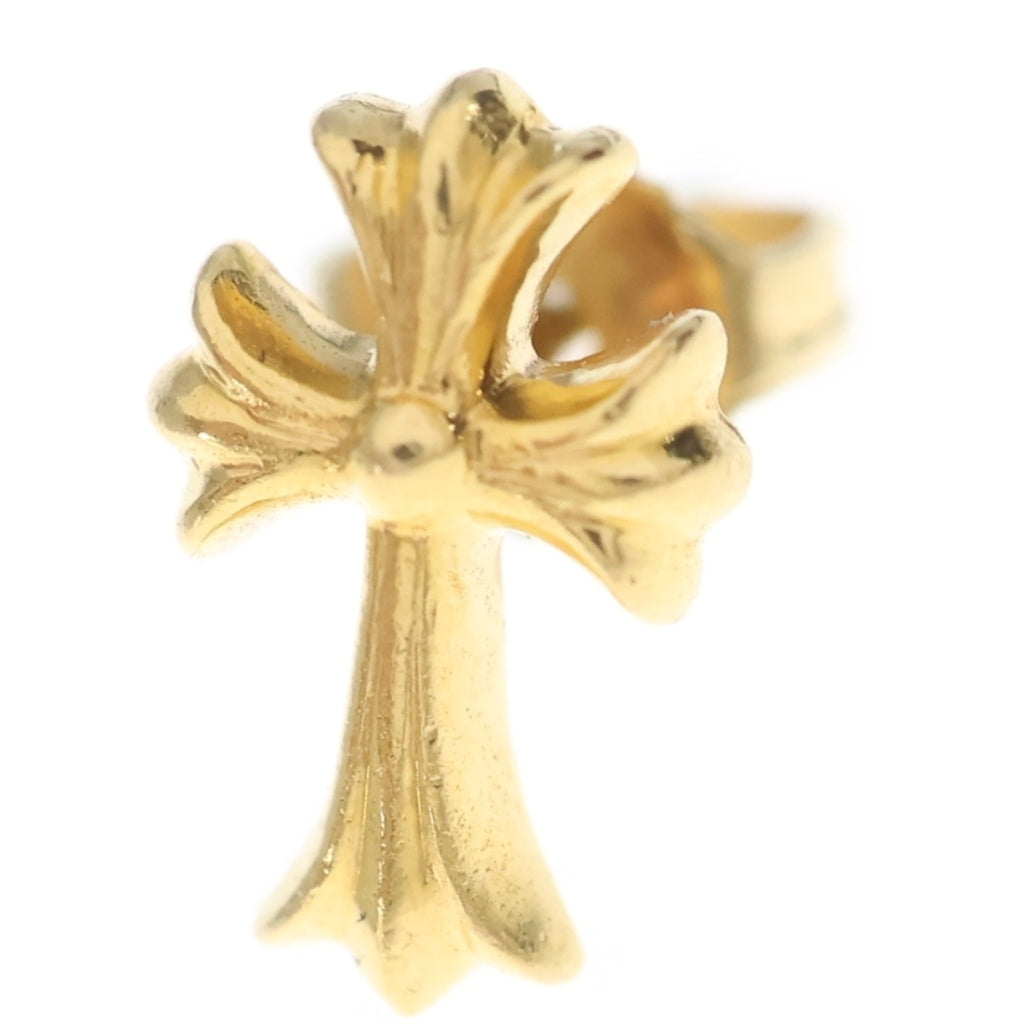 CHROME HEARTS(クロムハーツ) 22K CH CRSS 2 FAT CHクロスファット スタッドピアス ゴールド