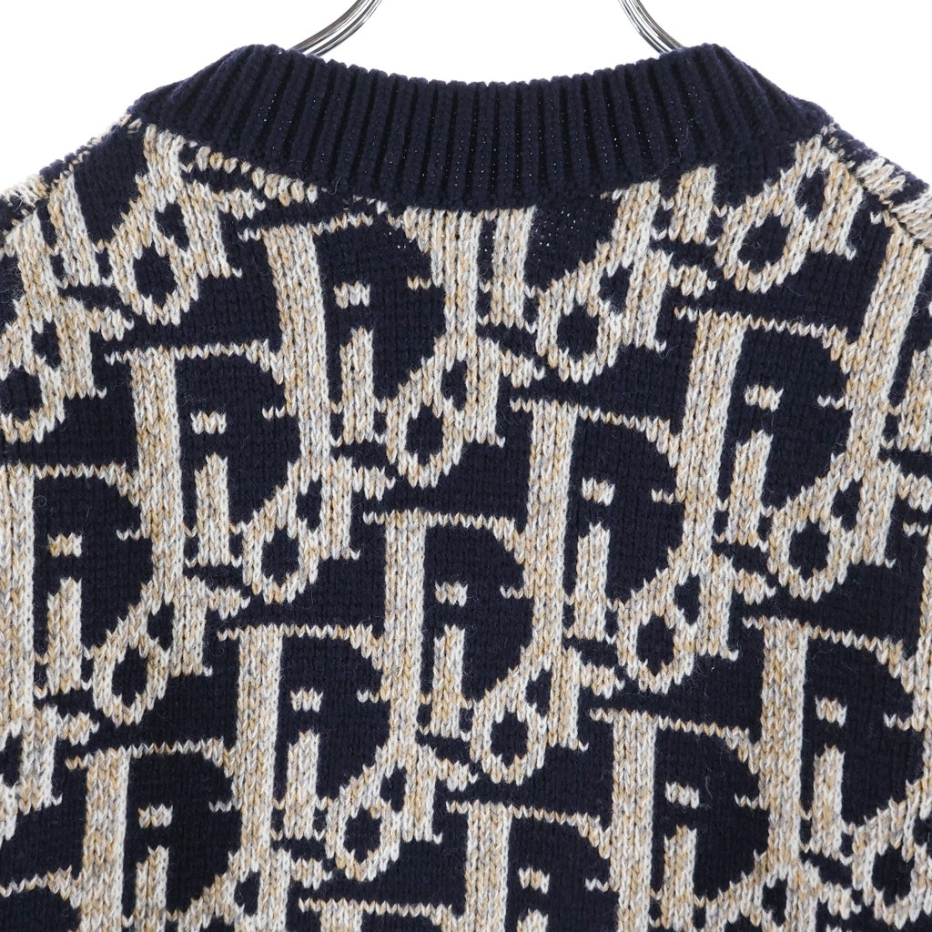 DIOR(ディオール) オブリーク クルーネックニット セーター ネイビー 193M638AT393