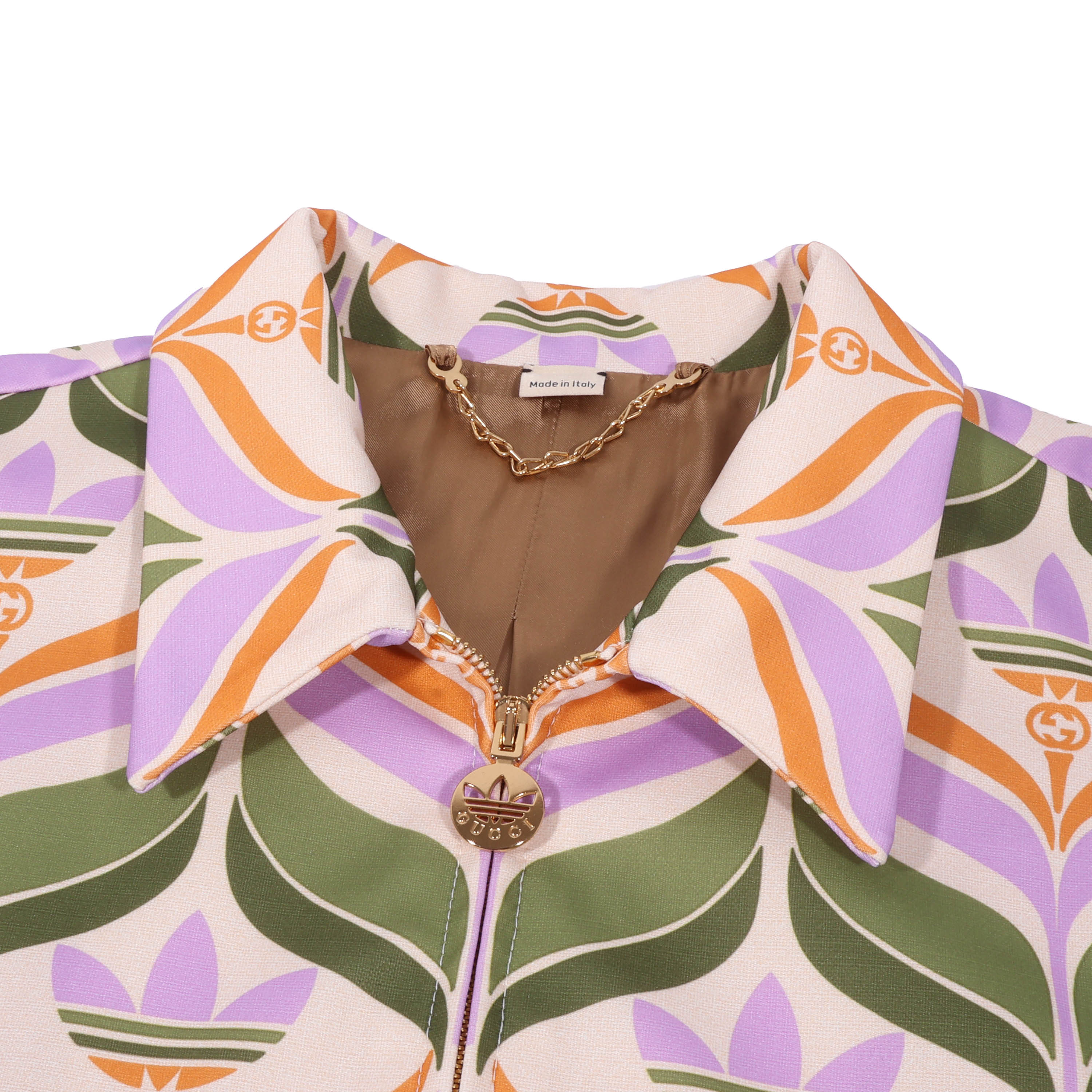 GUCCI(グッチ) 22SS ×adidas Trefoil Print Jacket アディダス トレフォイルプリント トラックジャケット 691425 マルチ レディース