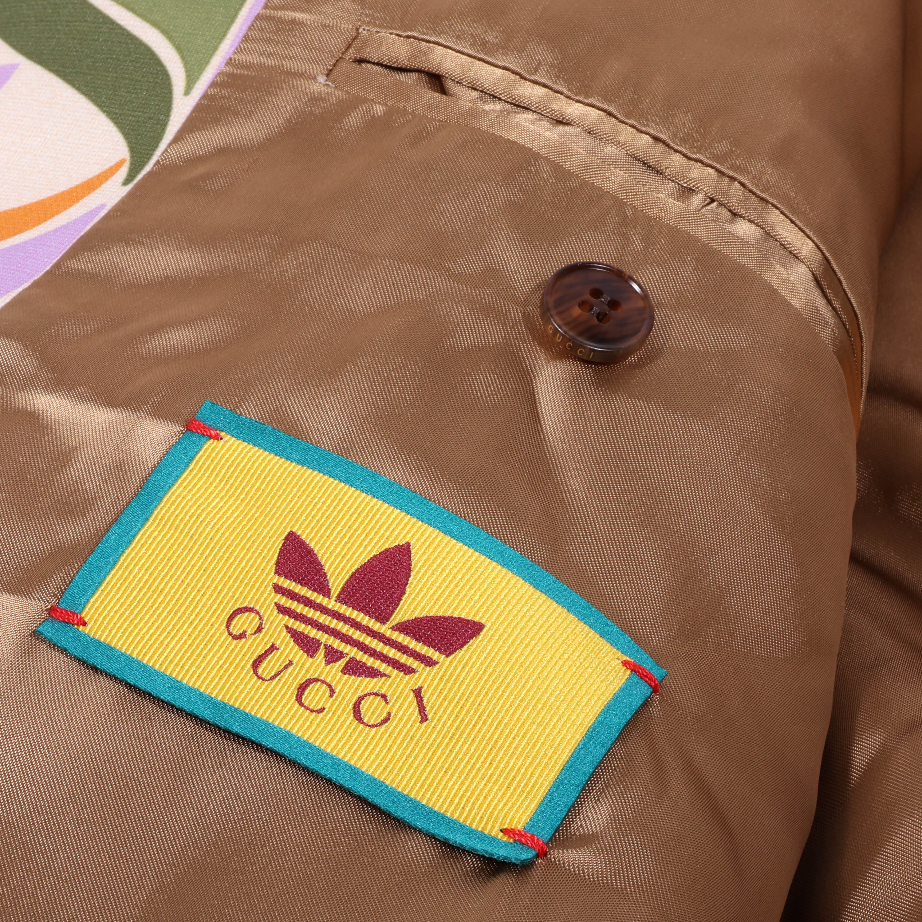 GUCCI(グッチ) 22SS ×adidas Trefoil Print Jacket アディダス トレフォイルプリント トラックジャケット 691425 マルチ レディース