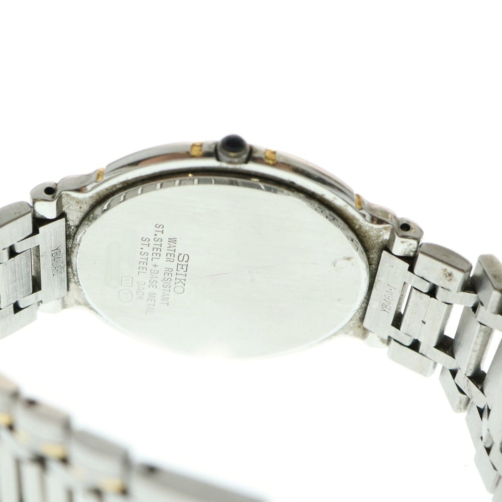 SEIKO(セイコー) ドルチェ 腕時計 ウォッチ シルバー×ゴールド アイボリー文字盤 SS/AT 5E31-6E10