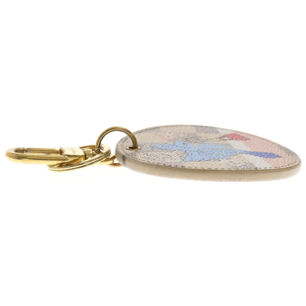LOUIS VUITTON(ルイヴィトン) ポルトクレ クリスマスバード チャーム ベージュ マルチカラー ゴールド金具 M63751 キーホルダー