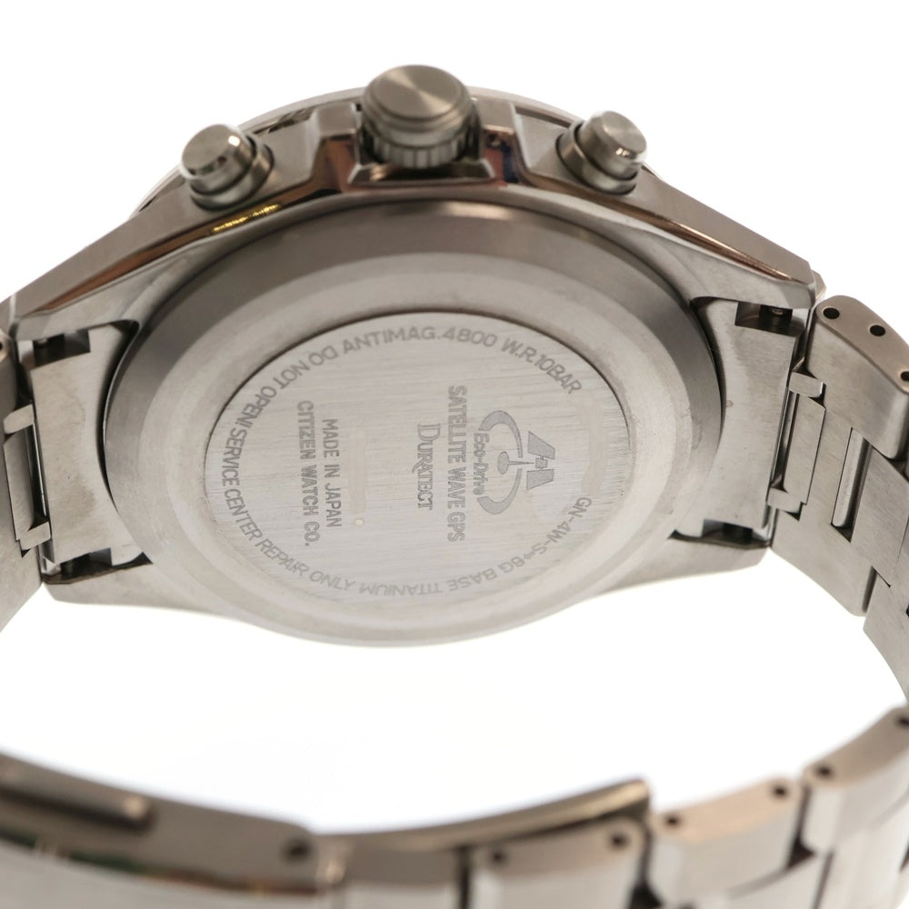 CITIZEN(シチズン) エコドライブ アテッサ ダブルダイレクトフライト 青文字盤 Ti チタン SS/AT CC4000-59L メンズ 腕時計