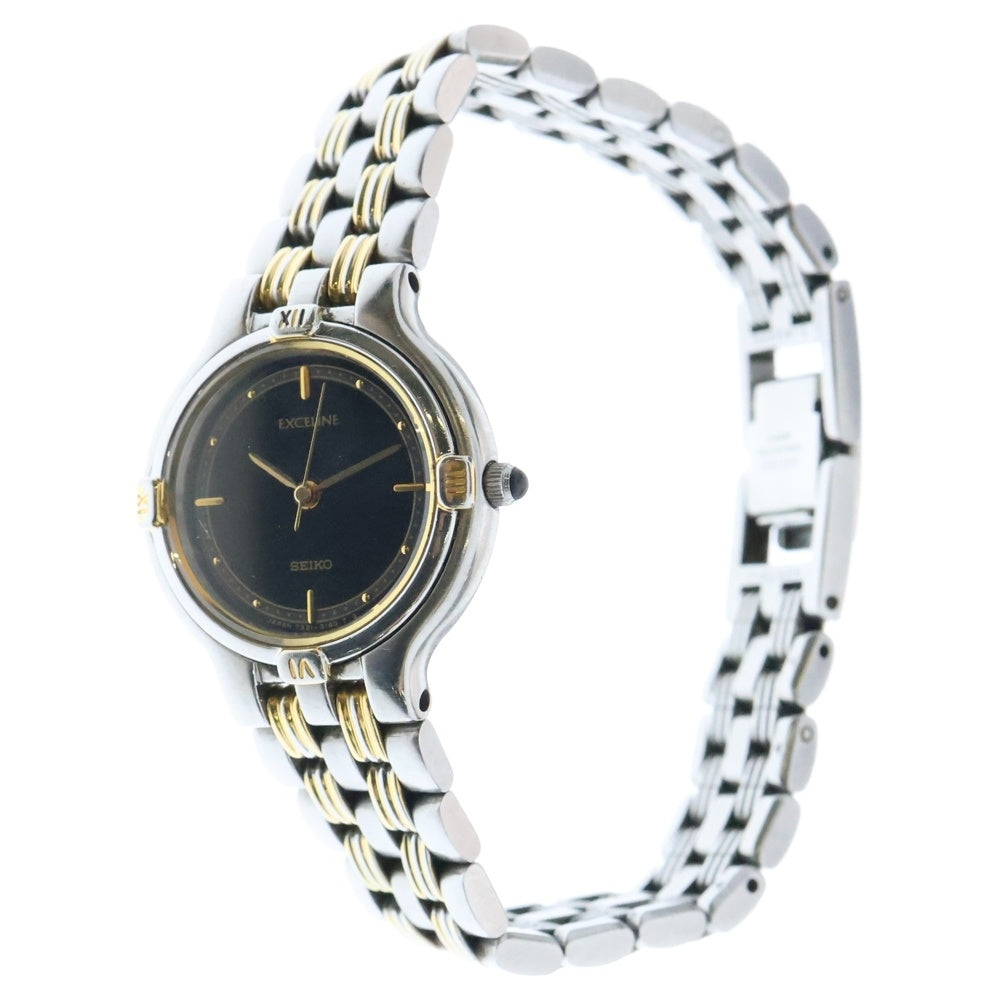 SEIKO(セイコー) 5E31-6C00 ドルチェ 黒文字盤 SS/QZ ステンレス クォーツ 腕時計