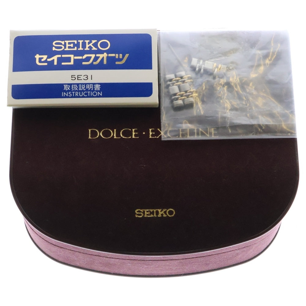 SEIKO(セイコー) 5E31-6C00 ドルチェ 黒文字盤 SS/QZ ステンレス クォーツ 腕時計