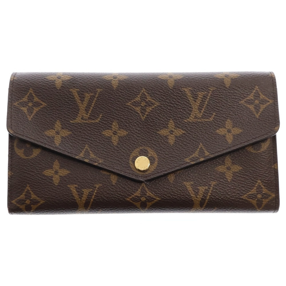 LOUIS VUITTON(ルイヴィトン) モノグラム ポルトフォイユ・サラ ロングウォレット 長財布 ブラウン ゴールド金具 レザー×PVC M62234
