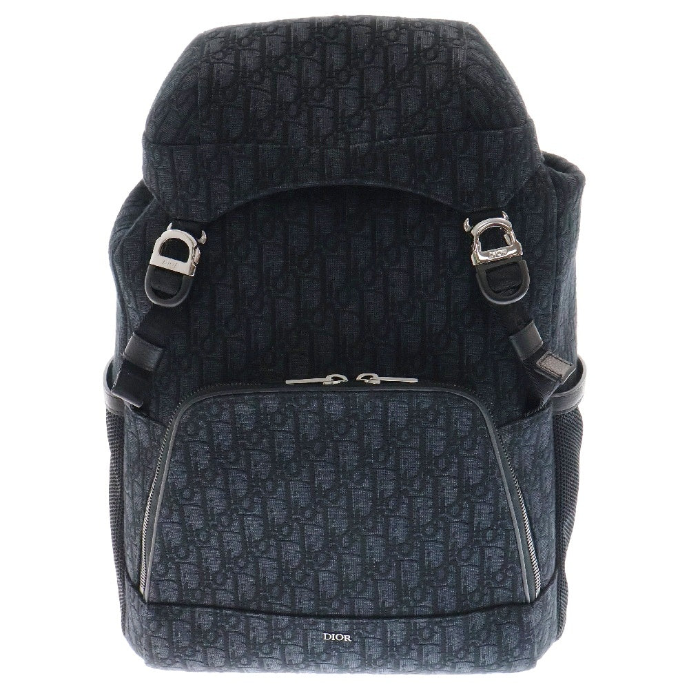DIOR(ディオール) オブリーク Dior 8 フラップ付き レザー バックパック リュック ブラック 1EIBA187YKY_H03E