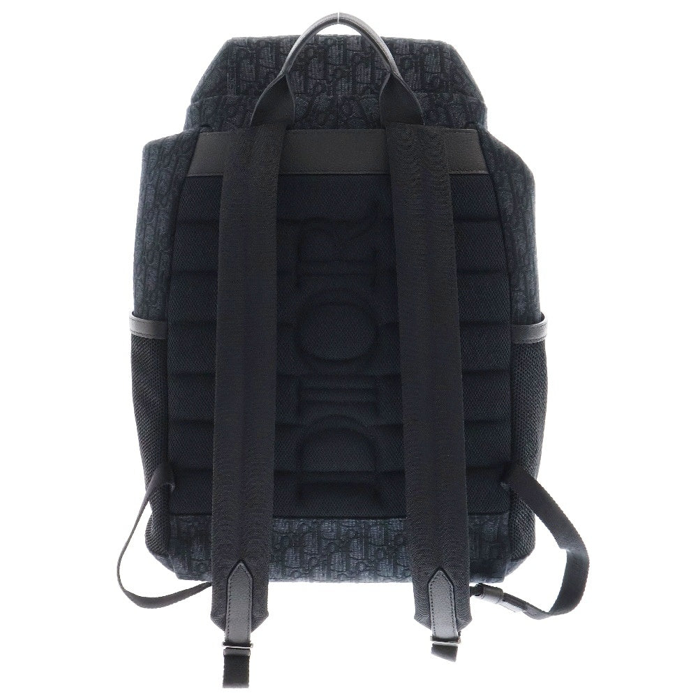DIOR(ディオール) オブリーク Dior 8 フラップ付き レザー バックパック リュック ブラック 1EIBA187YKY_H03E