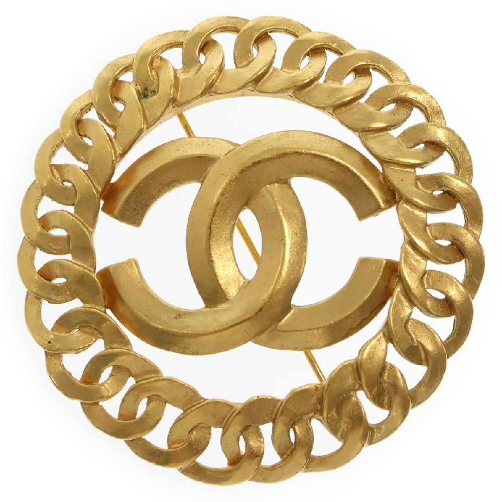 CHANEL(シャネル) ココマーク サークル ブローチ GP アクセサリー ヴィンテージ 96P
