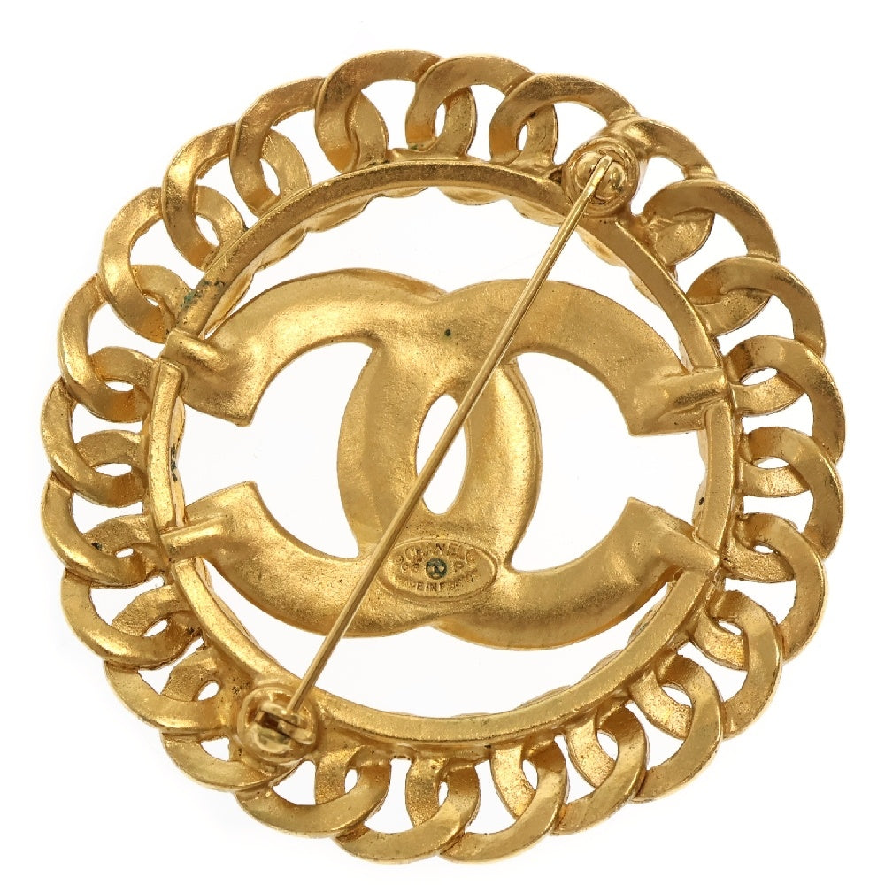 CHANEL(シャネル) ココマーク サークル ブローチ GP アクセサリー ヴィンテージ 96P