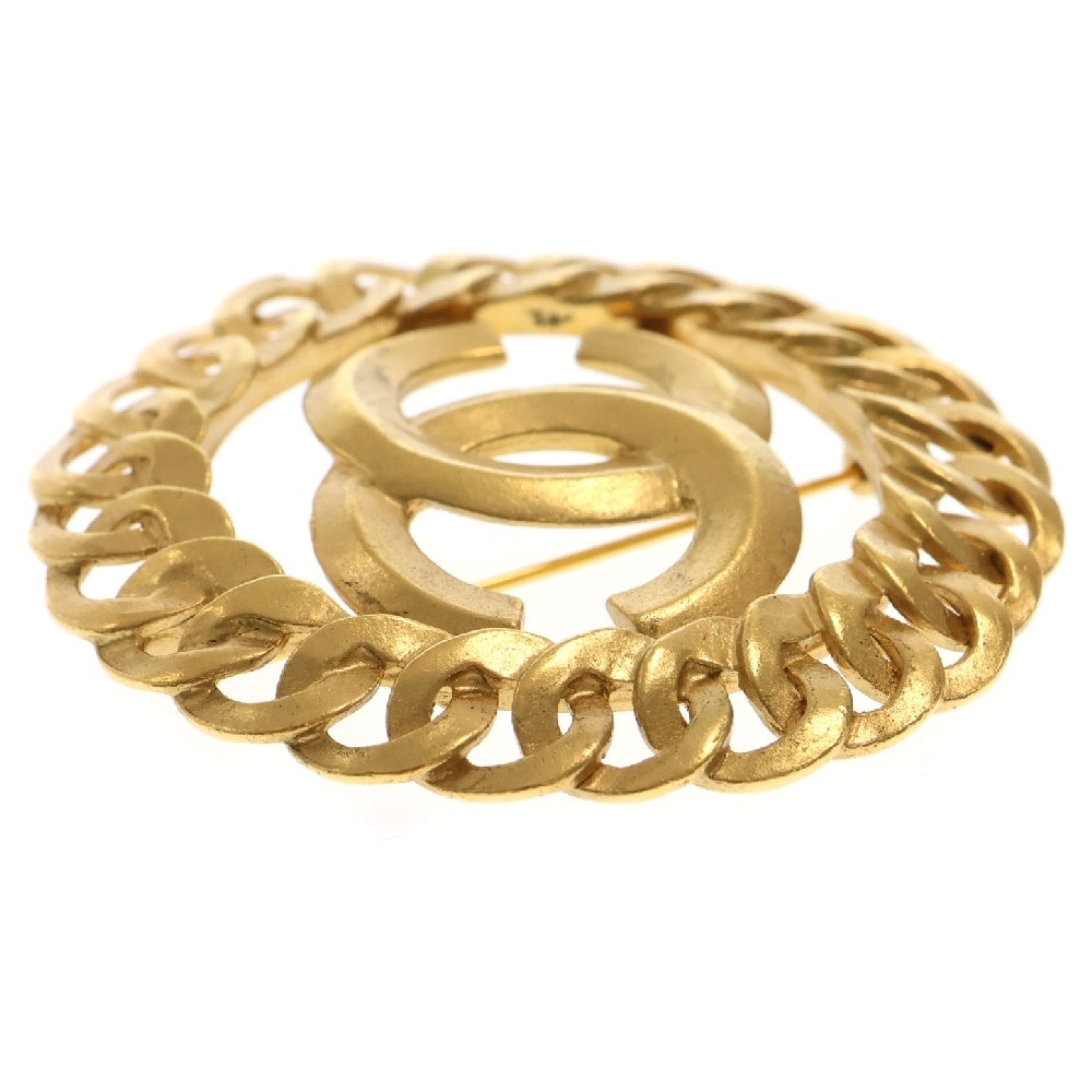 CHANEL(シャネル) ココマーク サークル ブローチ GP アクセサリー ヴィンテージ 96P