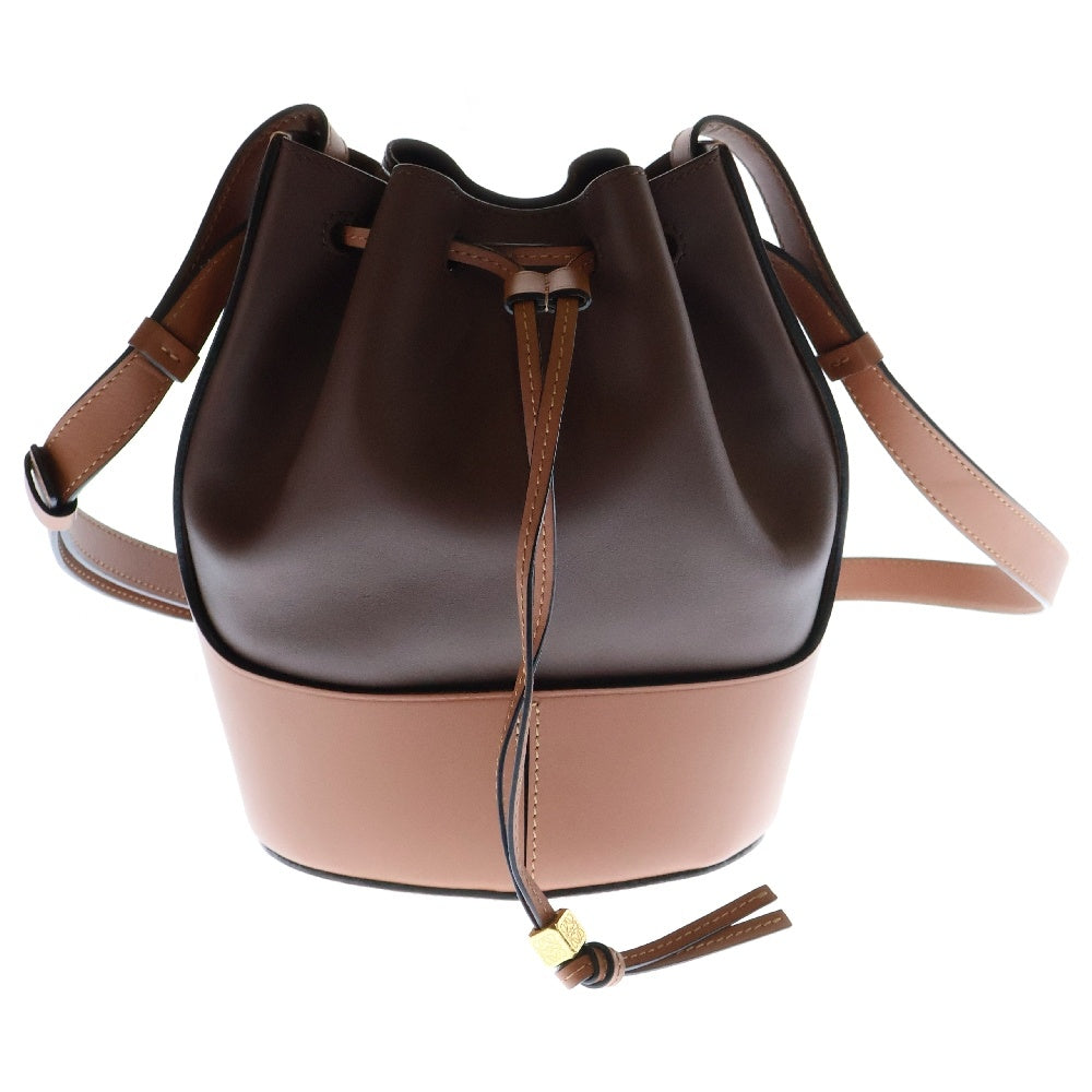 LOEWE(ロエベ) バルーンバッグ スモール レザーショルダーバッグ ブラウン