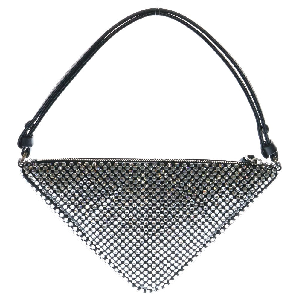 PRADA(プラダ) トライアングルハンドバッグ ワンショルダーバッグ トライアングルロゴ ブラック 1NQ044_2AWL_F0T7O