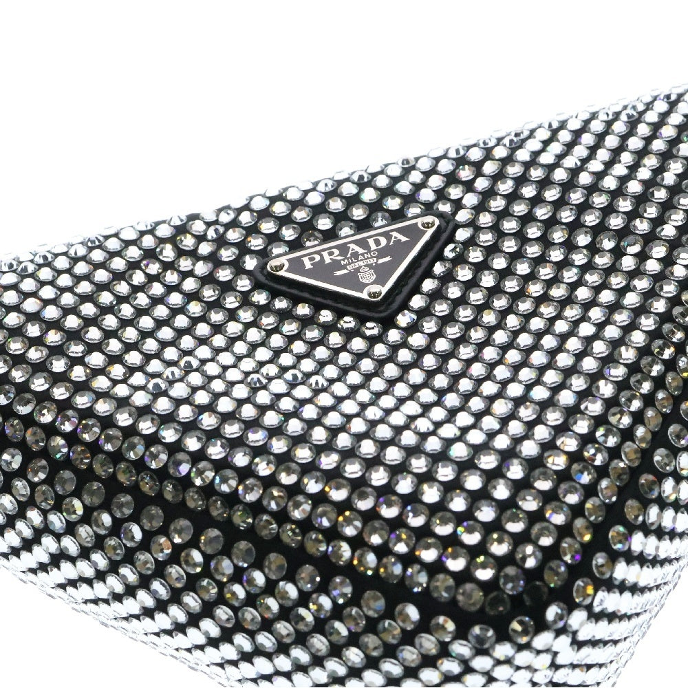PRADA(プラダ) トライアングルハンドバッグ ワンショルダーバッグ トライアングルロゴ ブラック 1NQ044_2AWL_F0T7O