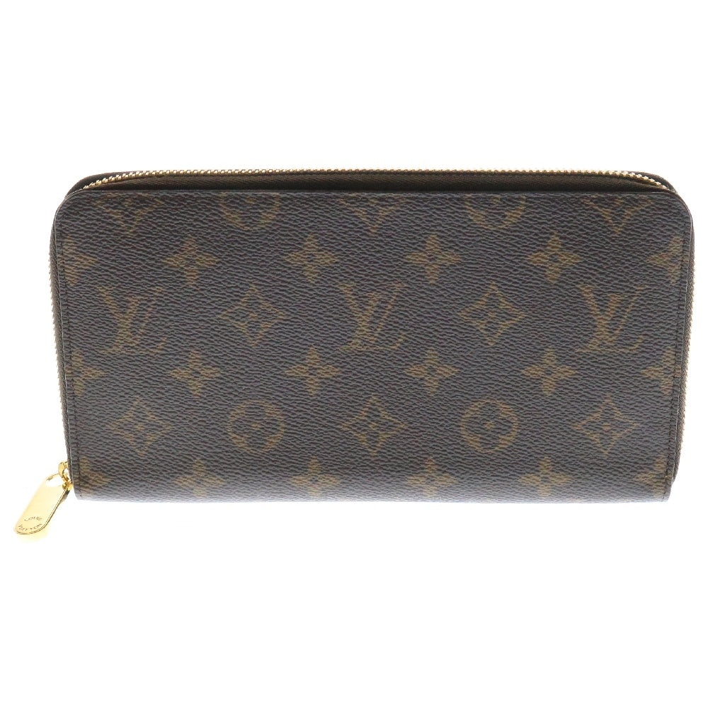 LOUIS VUITTON(ルイヴィトン) モノグラム ジッピー オーガナイザー ラウンドファスナー 長財布 ブラウン PVCレザー M62581