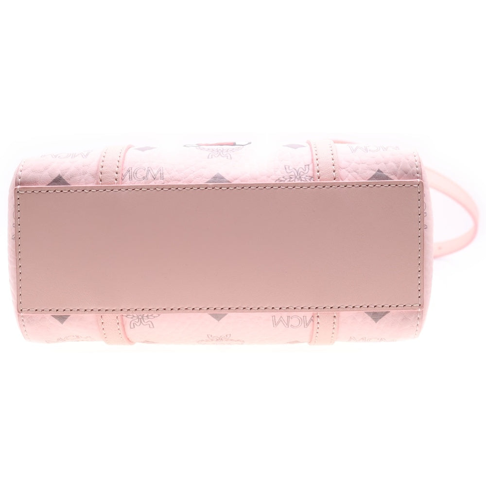 MCM(エム シー エム) ×HELLO KITTY TONI SHOPPER ハローキティ トップジップ レザー 2WAY ハンド ショルダーバッグ ピンク レディース 7844276756