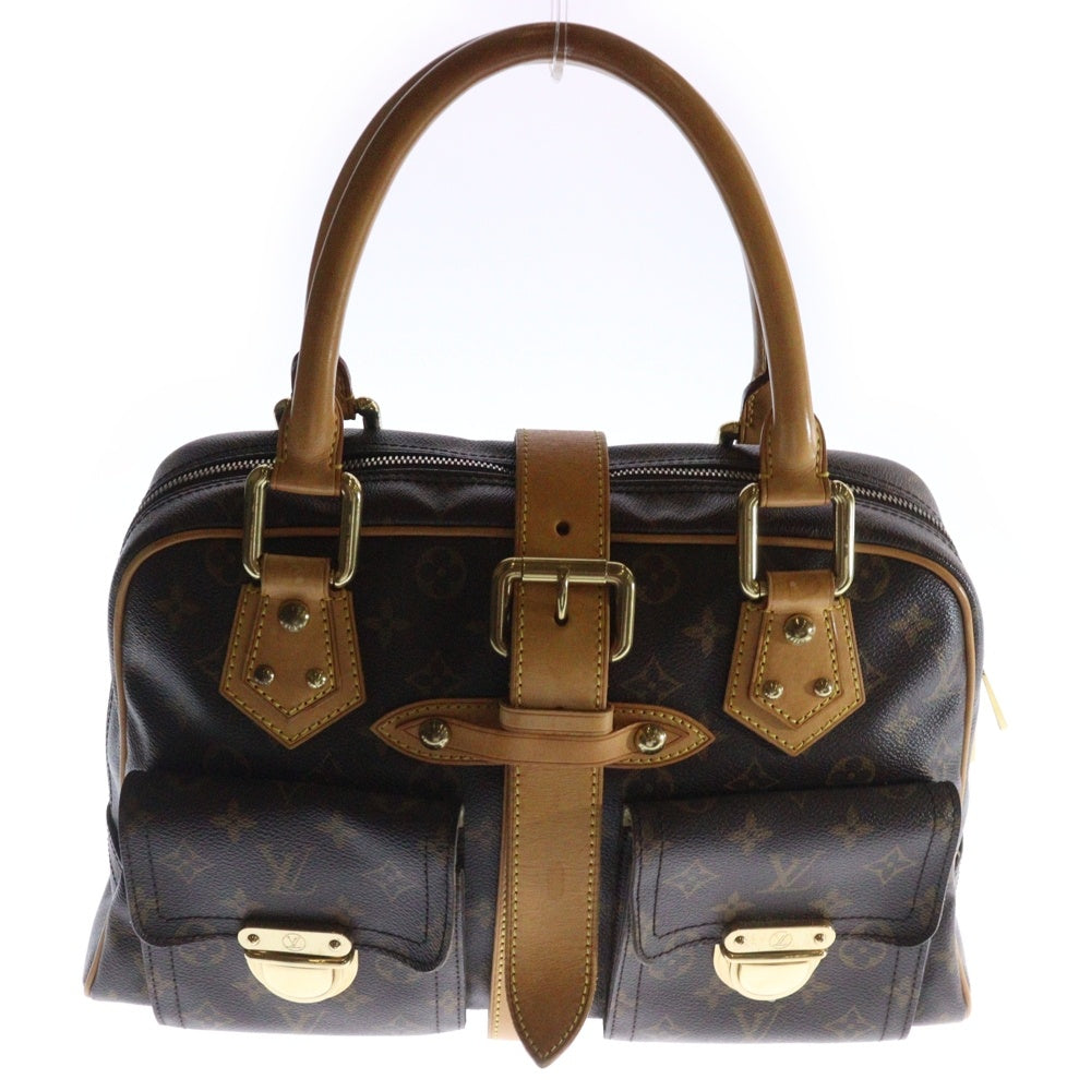 LOUIS VUITTON(ルイヴィトン) モノグラム マンハッタンGM ハンドバッグ ブラウン PVCレザー M40025