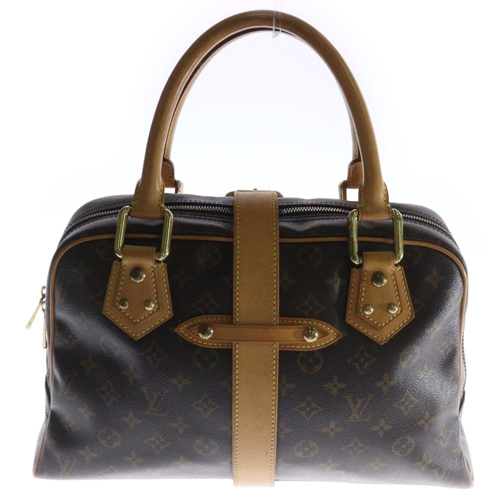 LOUIS VUITTON(ルイヴィトン) モノグラム マンハッタンGM ハンドバッグ ブラウン PVCレザー M40025