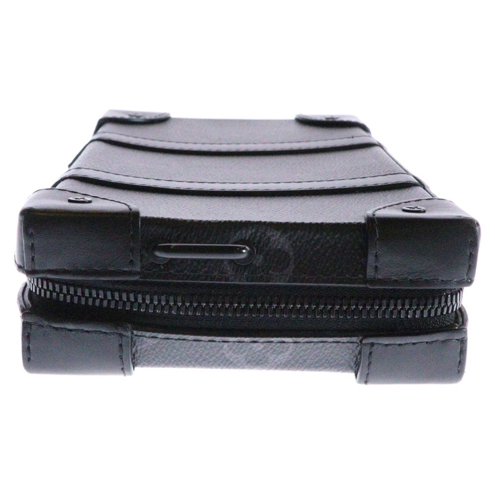 LOUIS VUITTON(ルイヴィトン) モノグラム エクリプス ソフトトランク ウォレット ショルダーバッグ ブラック RFID M69838
