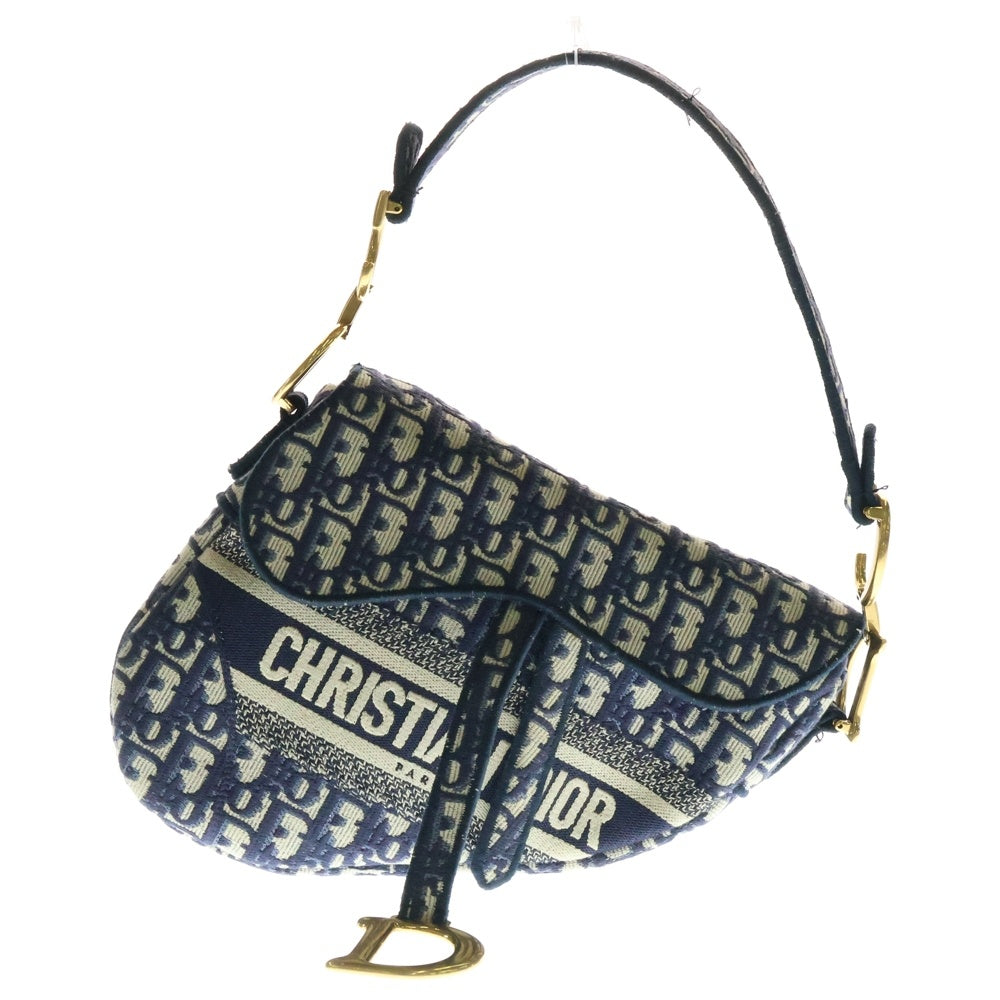 DIOR(ディオール) オブリーク サドルバッグ キャンバス ワンショルダーバッグ