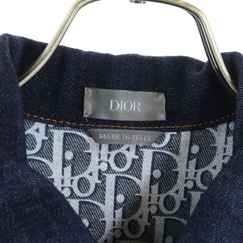 DIOR(ディオール) オブリーク トロッター柄ライニング デニム トラッカージャケット インディゴ