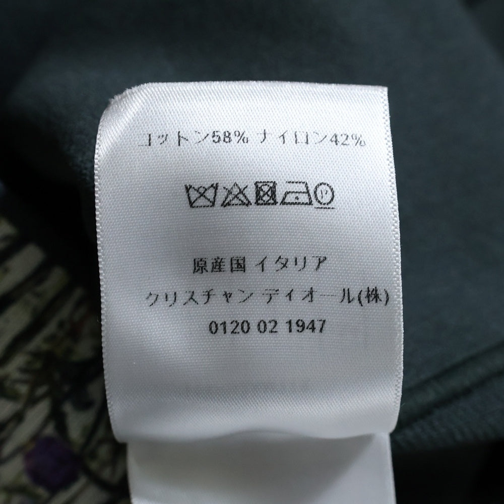DIOR(ディオール) フラワー総柄プリント ハーフジップ ノースリーブ クルーネック ニット ワンピース グリーン/マルチカラー レディース 114R02AM719